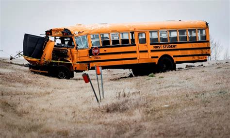 Five youth, one adult taken to hospitals after school bus rolls over north of Calgary
